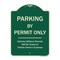 Signmission Designer Series-Parking By Permit Vehicles Without Permits Towed Vehic, 24" x 18", G-1824-9803 A-DES-G-1824-9803 - alternate 1